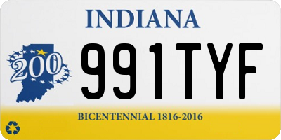 IN license plate 991TYF