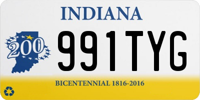 IN license plate 991TYG