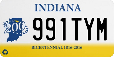IN license plate 991TYM