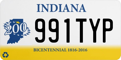 IN license plate 991TYP