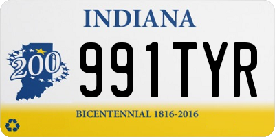 IN license plate 991TYR