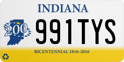 IN license plate 991TYS