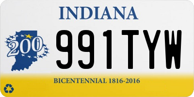 IN license plate 991TYW