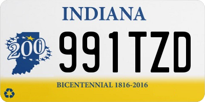 IN license plate 991TZD