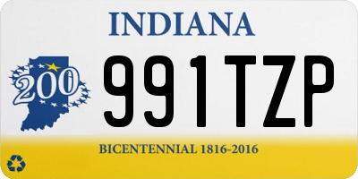 IN license plate 991TZP