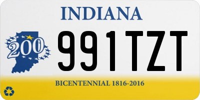 IN license plate 991TZT