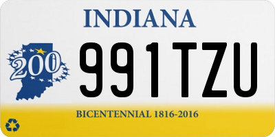 IN license plate 991TZU