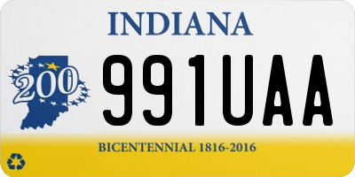 IN license plate 991UAA