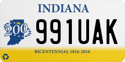 IN license plate 991UAK