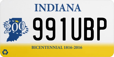 IN license plate 991UBP