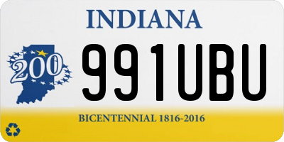 IN license plate 991UBU
