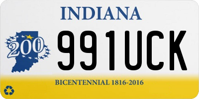IN license plate 991UCK