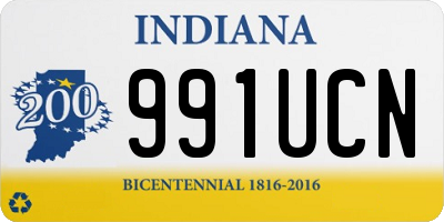 IN license plate 991UCN