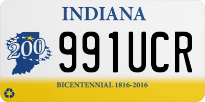 IN license plate 991UCR