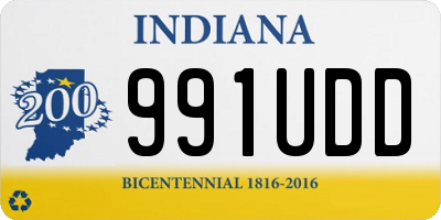 IN license plate 991UDD