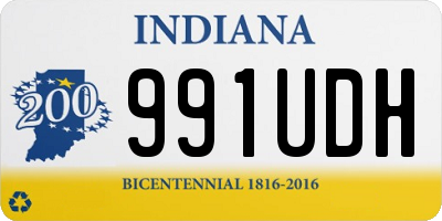IN license plate 991UDH