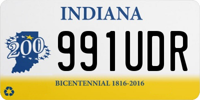 IN license plate 991UDR