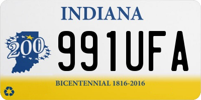 IN license plate 991UFA