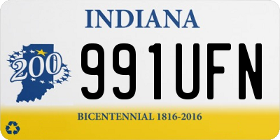 IN license plate 991UFN