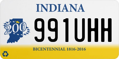 IN license plate 991UHH