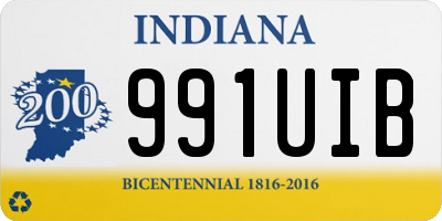 IN license plate 991UIB