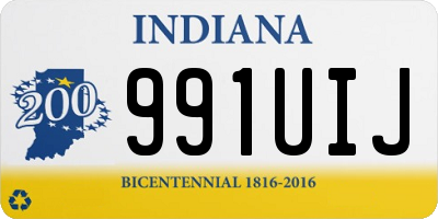 IN license plate 991UIJ