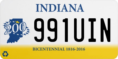 IN license plate 991UIN