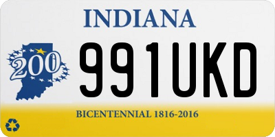 IN license plate 991UKD