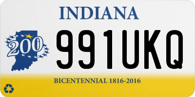 IN license plate 991UKQ