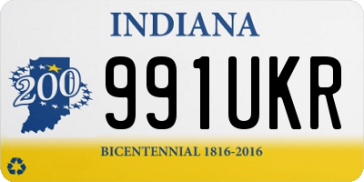 IN license plate 991UKR