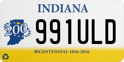 IN license plate 991ULD