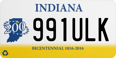 IN license plate 991ULK