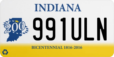IN license plate 991ULN