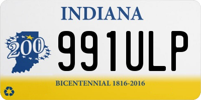 IN license plate 991ULP