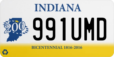 IN license plate 991UMD