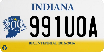 IN license plate 991UOA