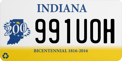 IN license plate 991UOH