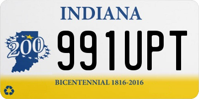 IN license plate 991UPT