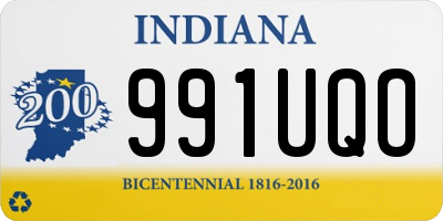 IN license plate 991UQO