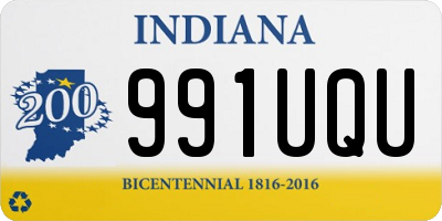 IN license plate 991UQU