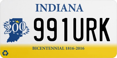 IN license plate 991URK