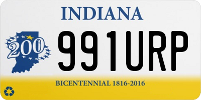 IN license plate 991URP