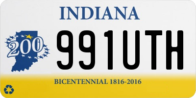 IN license plate 991UTH