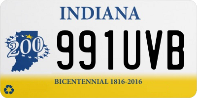 IN license plate 991UVB