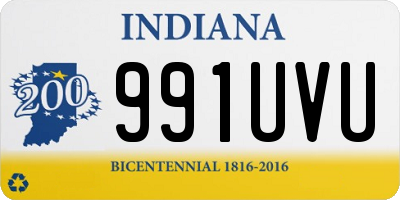 IN license plate 991UVU