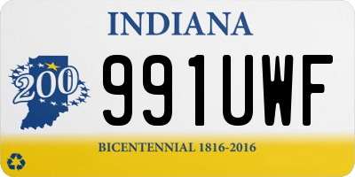 IN license plate 991UWF