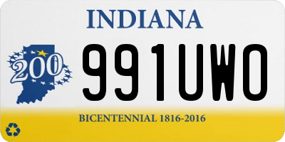 IN license plate 991UWO