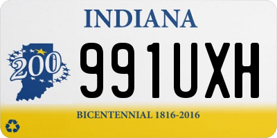 IN license plate 991UXH