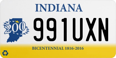 IN license plate 991UXN