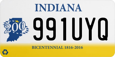 IN license plate 991UYQ